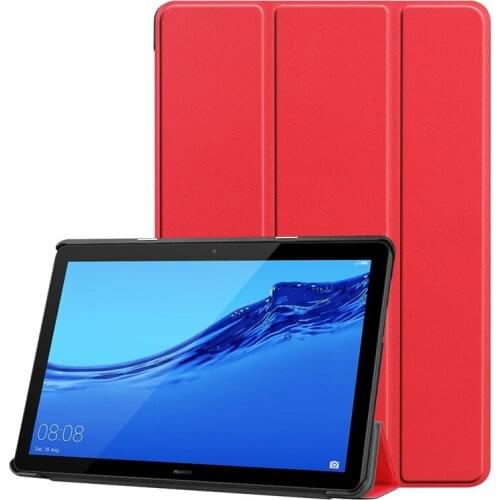 30pcs Book Flip Ultra Slim PU Leather Case for Huawei Mediapad T5 AGS2-W09 AGS2-L09 AGS2-L03 AGS2-W19 10.1 inch Tablet Cover