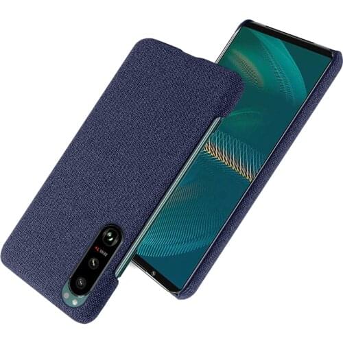 For Sony Xperia 5 10 1 III II XZ2 XZ4 XZ5 L4 Funda Luxury Cloth Texture Fitted Case For Sony X Peria 5 Plus 20 8 2 Xperia5 III