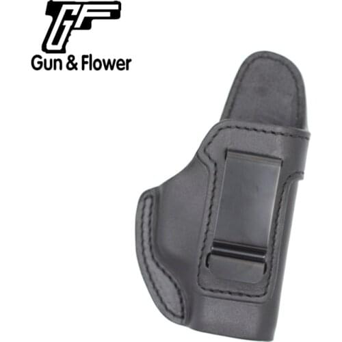 Gunflower Concealed Carry SIG P365 Pistol Holder Black Italy Leather IWB Holster