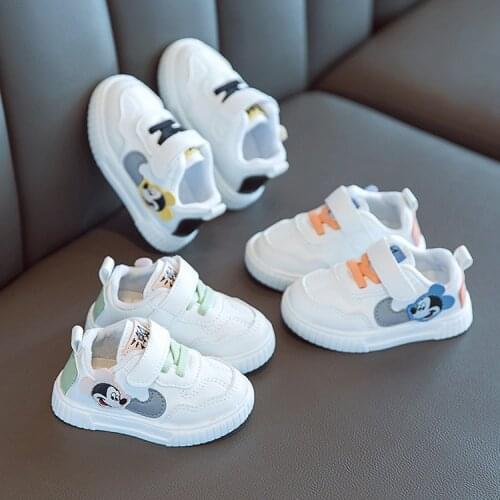 Disney cartoon Mickey Mouse casual shoes girl soft shoe baby shoes boys sports shoes children girls bottom baby shoes