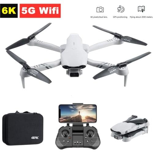 F10 Mini Drone 6K HD Dual Camera WIFI 5G Hight Hold One Key Return Foldable Arm Quadcopter RC Dron Toy Profesional New