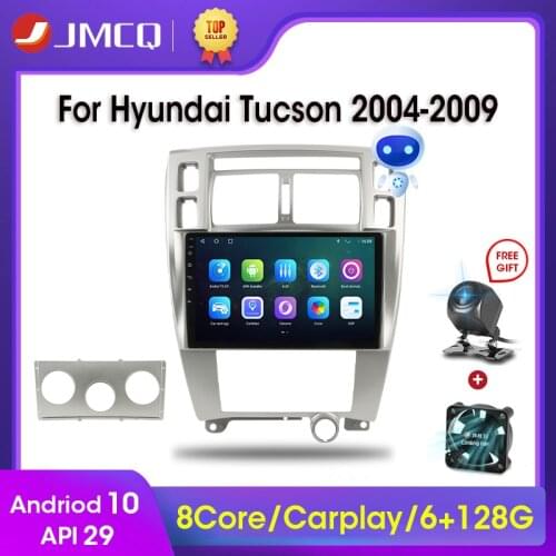 JMCQ Android 10 4G DSP Car Radio Multimidia Video Player Navigation GPS Car Stereo For Hyundai Tucson 2004-2009 2din Head Unit