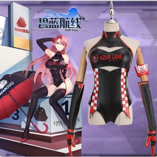 Anime Azur Lane HMS Race Queen Racing Suit Outfit Duke of York Jumpsuit Royal Navy Cosplay Costume Halloween Women FreeShipping