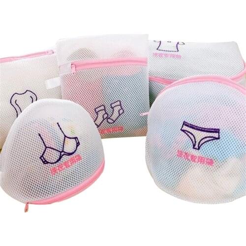 Fashion Fine Embroidered Bra Lingerie Special Wash Bag Padded Machine Washable Mesh Kit Laundry Basket Bag Laundry Bags