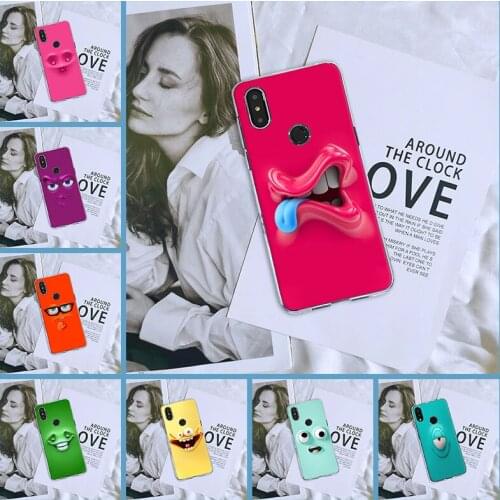 For Xiaomi Mi Note Mix 1 2 2S 3 Soft Silicone Funny Cartoon Yellow Cute Expression Back Cover For Xiaomi Mi Max 1 2 3 Phone Case