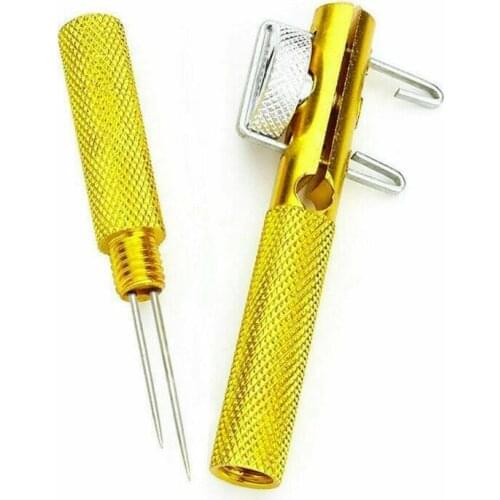 1pc Fishing Hook Tier Double-Headed Needle Knots Tie Loop Tyer Tools Kit Fishing Line Knotter Tying Fishhook Needle Fishing Tool