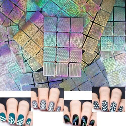 5pack Nail Hollow glitter sticker Nail art flash tape decoration accessories manicure tools