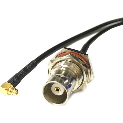 RF Coaxiale cable BNC female bulkhead to MMCX male pigtail adapter RG174 10/15/20/30/50/100CM for wifi card