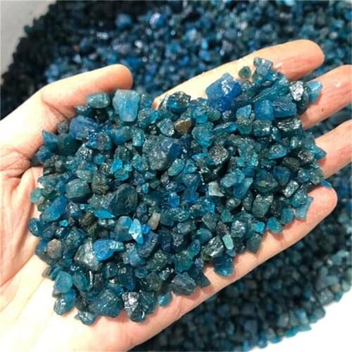 Natural Quartz Blue Apatite Chips High Quality Healing Crystal Gravel For Sale