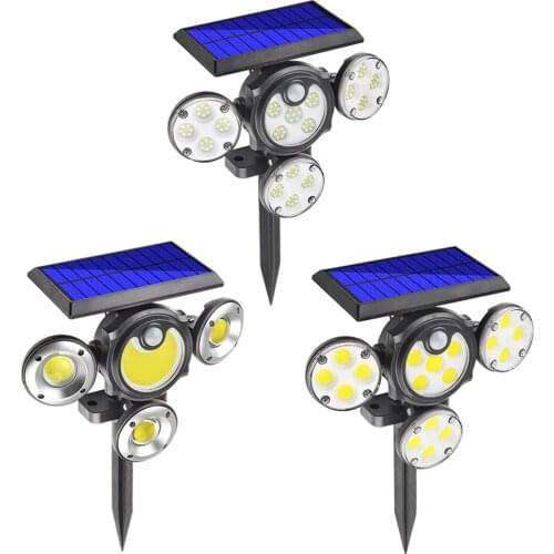LED Lantern Solar Lights Outdoor Yard Art Garden Lawn Stakes Spotlight Lamps Solar Powered Ground Light Pathway Lights