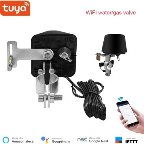 Tuya Smart WiFi Gas Water Valve 12V Intelligent Wireless Control Valve Alexa Google Voice Control Smart Home Automation Control