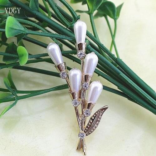 YDGY retro Pearl Brooch female fashion temperament Brooch accessories