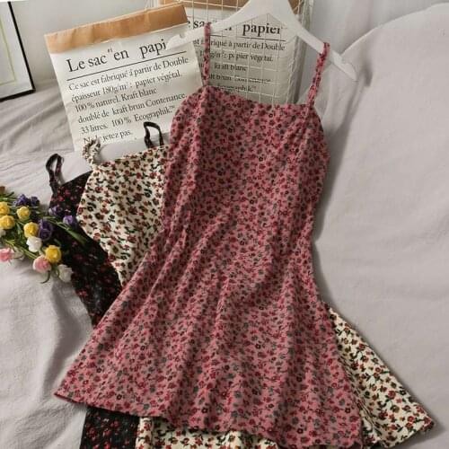 Woman Dresses 2021 Summer Printed Dress Womens High Waist Halter Skirt Vestido De Mujer Femme Robe