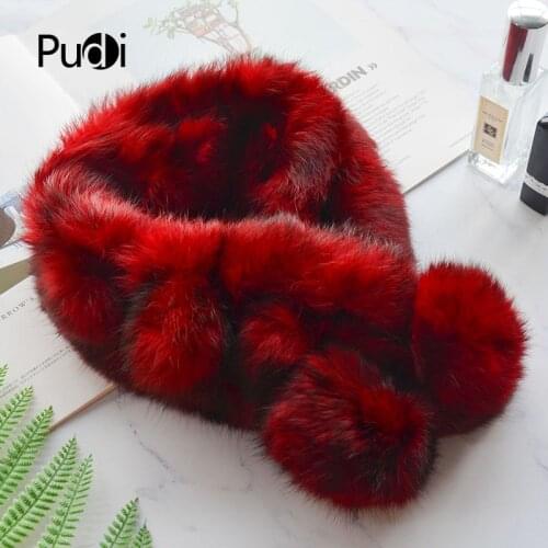 Aorice women real REX rabbit fur winter warm scarf ring 2020 new genuine rabbit fur scarves rings SF859