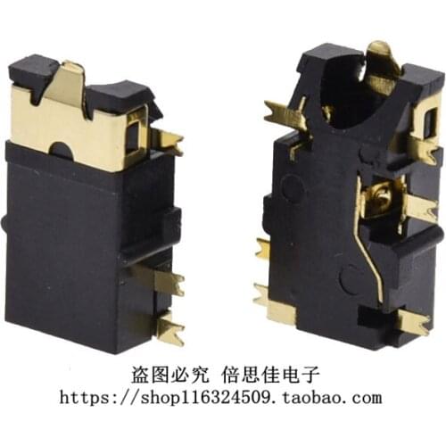 20pcs/Earphone socket 3.5 Earphone socket Oblique mouth 6 Pin Earphone socket PJ-342