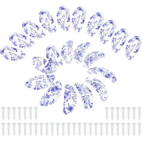 20Pcs Antique Shell Pull Handle Metal Knob Antique Cabinet Drawer Grey/Porcelain/Silver 82*35mm Furniture Jewelry Chest Box Knob