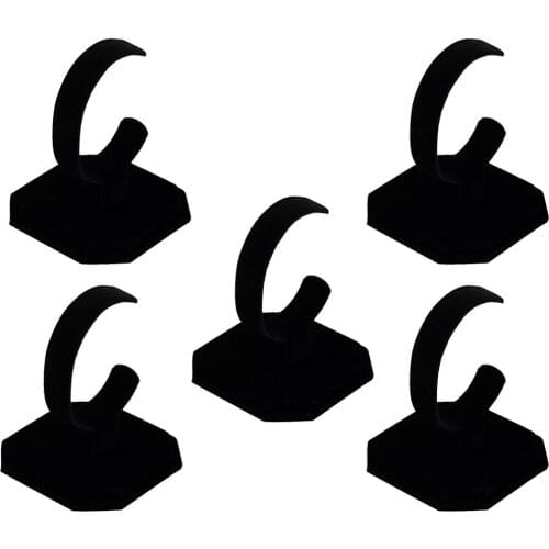5 PCS Stretchie Bangle Bracelet Display Stand Velvet C Type Wristwatch Holder Bracelet Display Rack