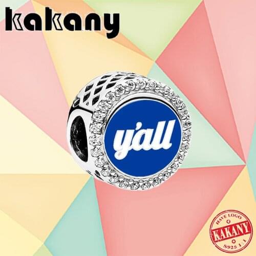 2021 New High Quality 100% 925 Silver Blue Charm Beads Suitable For Women Diy Making Jewelry For Pandora Bracelets And Necklaces