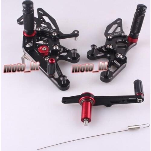 Black CNC Aluminum Motorcycle Footpegs Rearset Footrest Foot Pegs Rest For BMW S1000RR 2015 S1000 RR