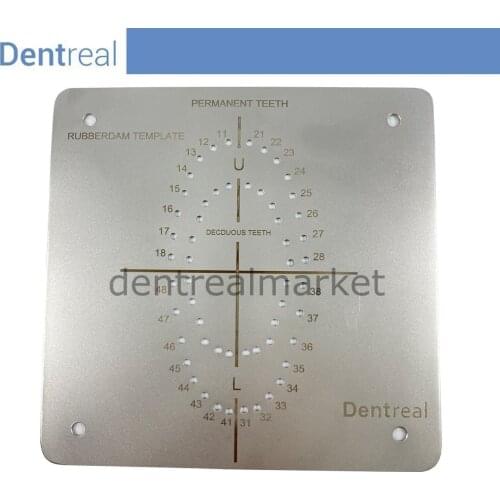 Dentreal Stainless steel rubberdam template