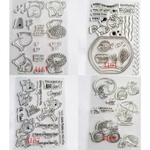 Photo Album Decor Embossing Folder Stencils Sheets Children Toys DIY Scrapbooking Hand Account Transparent Clear Stamps