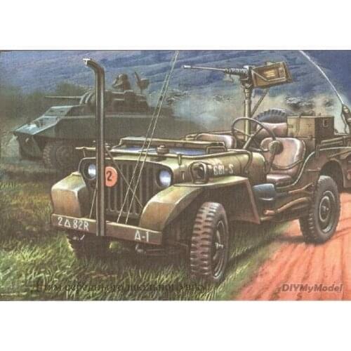 DIYMyModeI US military Willis jeep DIY Handcraft Paper Model KIT Handmade Toy Puzzles Gift Movie props RU(Origin)