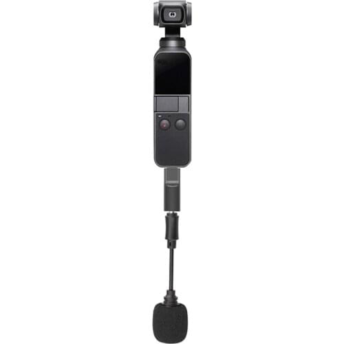 For Osmo Pocket Camera 3.5MM Mini Microphone with Audio Adapter for DJI Osmo Pocket Camera