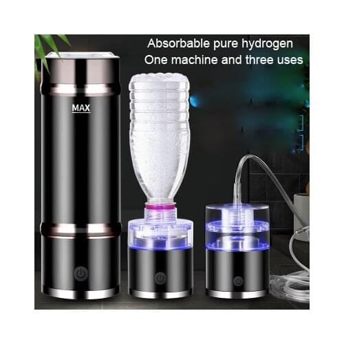 SPE/PEM Hydrogen Rich Generator Water Ionizer Bottle Stainless Steel Alkaline Thermal Cup Ozone Residual Chlorine Exhaust