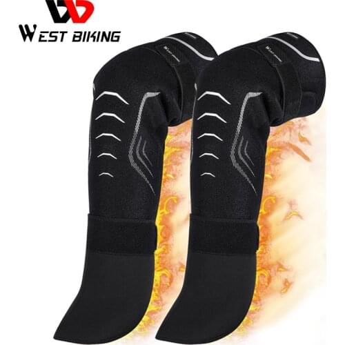 WEST BIKING Winter Cycling Gaiters Windproof Knee Leg Warmer Warm Hiking Climbing Snowmobile Sports Leggings Covers Legwarmers