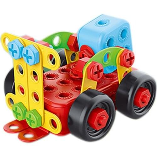 DIY Toys Educational Screw Nut Assembling Disassembly Car Building Blocks Motorcycle Car Puzzle Toys for Kid