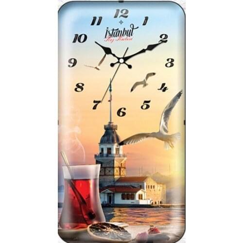 Cambered Glazed Girl Tower Wall clock Wall clock relogio de parede настенные часы horloge murale