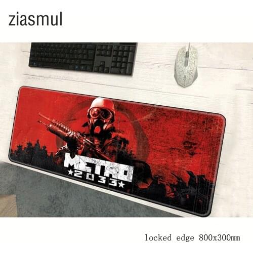Metro 2033 pad mouse wrist rest computer gamer mouse pad 800x300x2mm padmouse big Personality mousepad gadget office desk mats