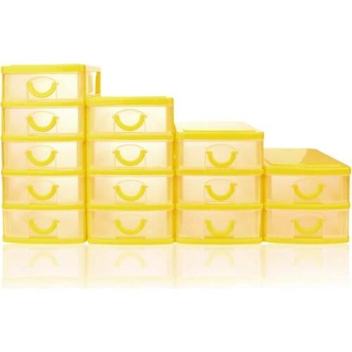 Hot Selling Lovely Multilayer Durable Plastic Desktop Storage Box Drawer Sundries Case Small Object Debris Jewelry Storage Tool