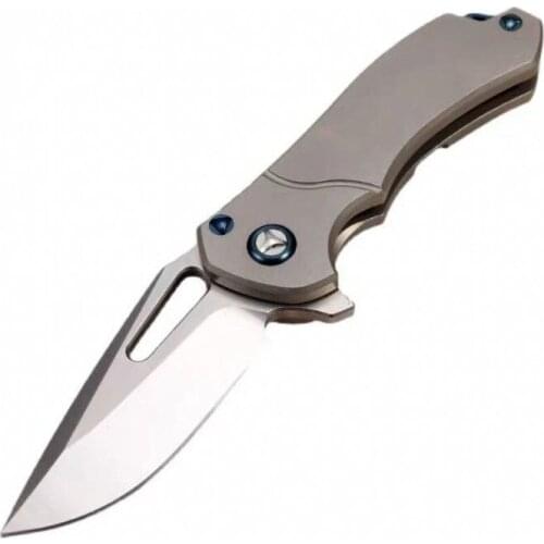 Mict small wasp pocket Folding Knife M390 Blade Bearing Ball Titanium Carbon Fiber Handle CNC Tactica Fishing EDC Survival Tool