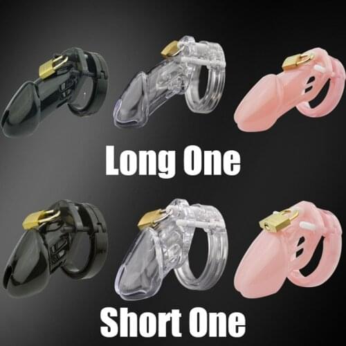 1 Set Male Chastity Device With 5 Size Penis Ring Cock Cages Men Chastity Lock Belt Cock Ring Adult Game