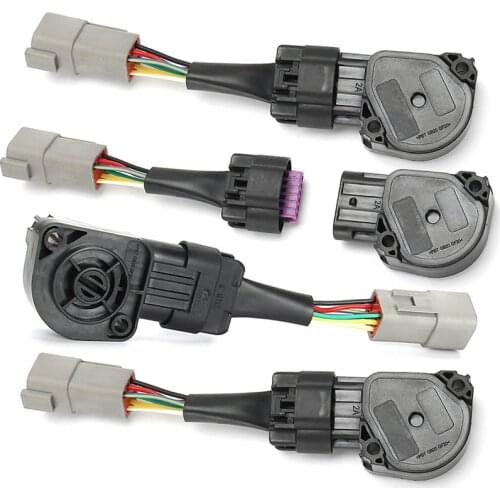 Set of 4PCS TPS Sensor 53031575AD 85101350 for Dodge Ram 2500 3500 5.9L for Cummins Throttle Position Sensor with Plug Connector