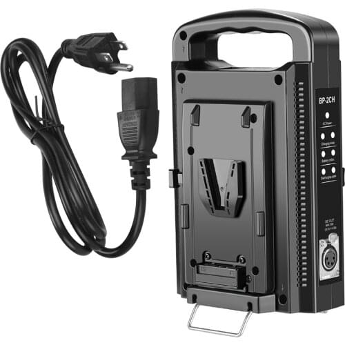 New Dual Channel V-Mount/V Lock Battery Charger with DC 16.5V Power Supply Output For Any V-Mount Brick Battery