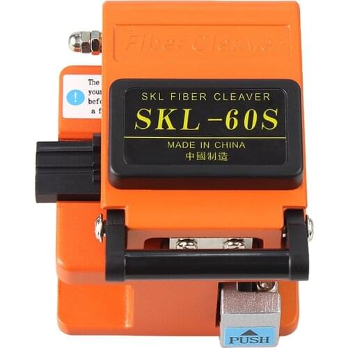 SKL-60S Orange Fiber Optic Cutting Knife FTTH Cold Connection Fiber Cleaver