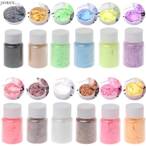 Pearlescent Mica Pigment Powder Rainbow UV Resin Epoxy Craft DIY Jewelry Making