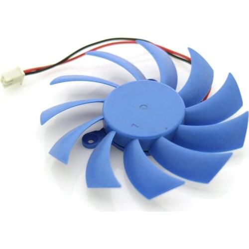 PLD08010D12HH 12V 0.35A 75mm 2Wire 2Pin For Graphics Card Cooling Fan
