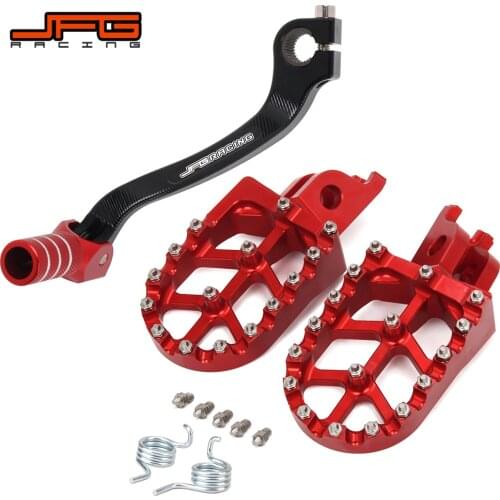 Motorcycle CNC Gear Shift Foot Lever Foot Pegs Rest Footrests Pedals Footpegs For HONDA CRF450R CRF 450R 2007-2014 2015 2016