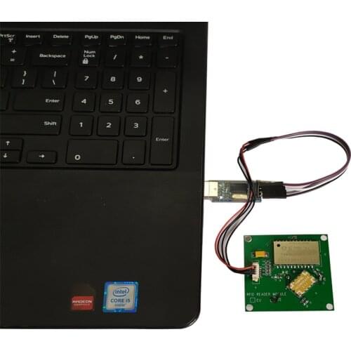 FONKAN samll size 50*50mm RFID Module with 3dBi Antenna UHF RFID 902-928MHz All-in-one Module For Raspberry Pi TTL232 interface