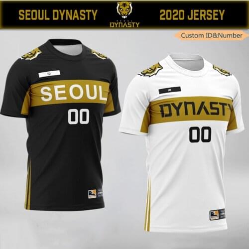 OWL E-sports Player Uniform Jersey Seoul Dynasty Team Tshirt Custom ID Fans T Shirt Customize Name Tees Shirt For Men WoMen