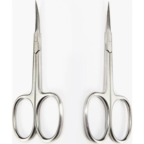 Eyebrow Scissors Curved Blade Professional Stainless Steel Manicure Precision Trimmer Eyebrow Eyelash Hair Remover Tool