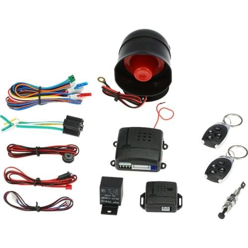 Universal Car Vehicle Security System Burglar Alarm Protection Anti-theft System 2 Remote