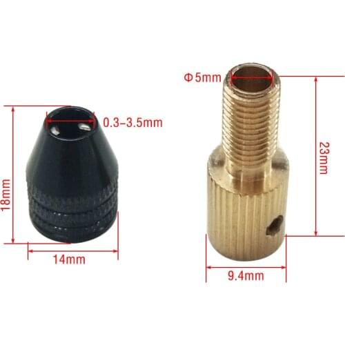 Universal 0.3-3.5mm Micro Electronic Drill Chuck Tools Set Mini Chuck Fixture Clamp 3.17mm For Hand Drill