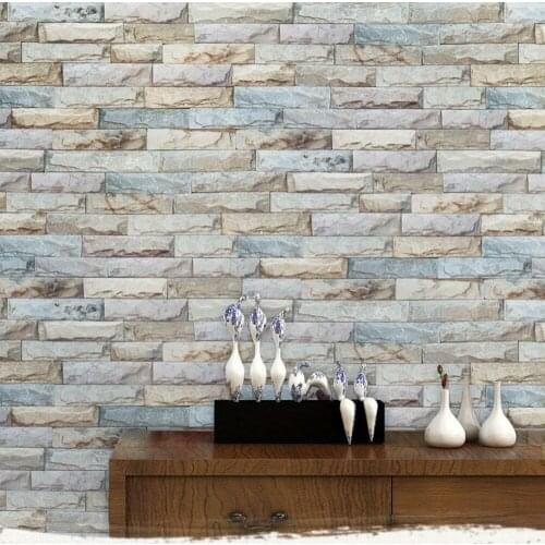 Bright Brick Self Adhesive Wallpaper Peel and Stick Contact Paper Decor Vinyl Wallcoverings For Living Room