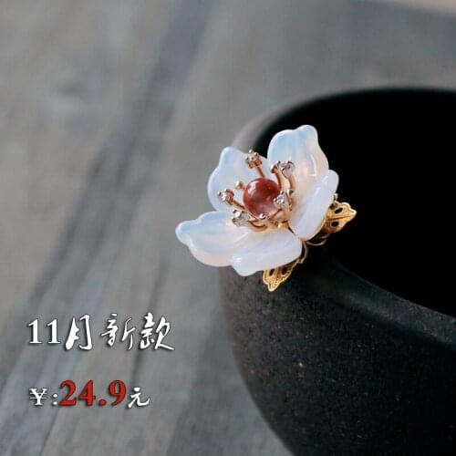 Vintage handmade hair bun kimono COSPLAY hanfu small shell flower hairpin hair sticks Hair accessories Headwear do-up tools