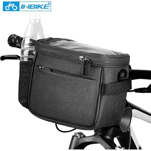 INBIKE Waterproof Bicycle Bag MTB Bike Front Top Tube Bag 4.5 L Large Capacity Handlebar Bag 7.5 in Phone Case Touch Screen Bag