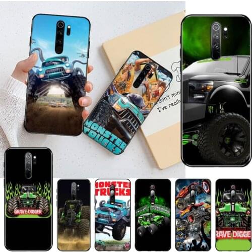 YJZFDYRM Monster Truck Soft Phone Case Cover for Redmi Note 9 8 8T 8A 7 6 6A Go Pro Max Redmi 9 K20